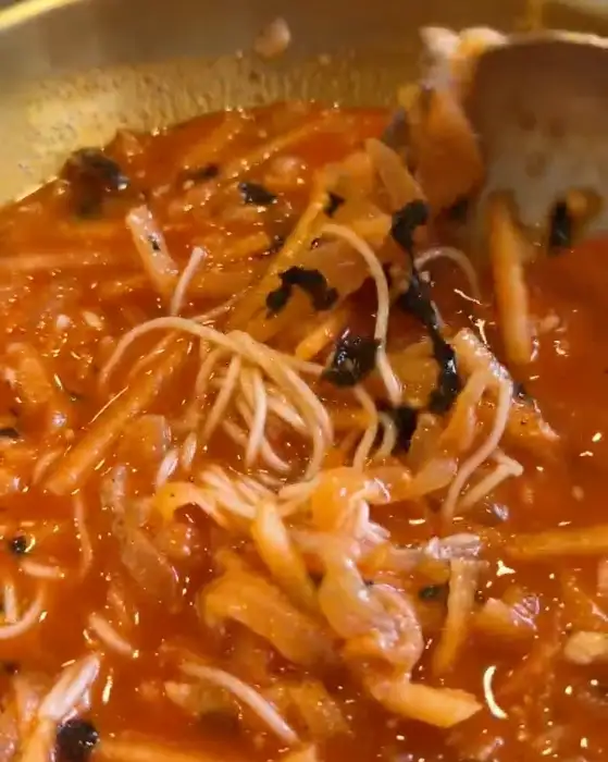 가자미 물회의 모습