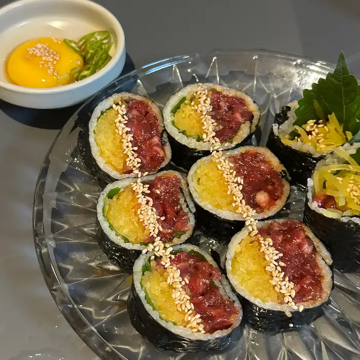 은주 음식 사진 - 육회김밥