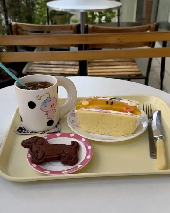 달콤한 망고와 부드러운 빵이 어우러진 꿈돌이 산도