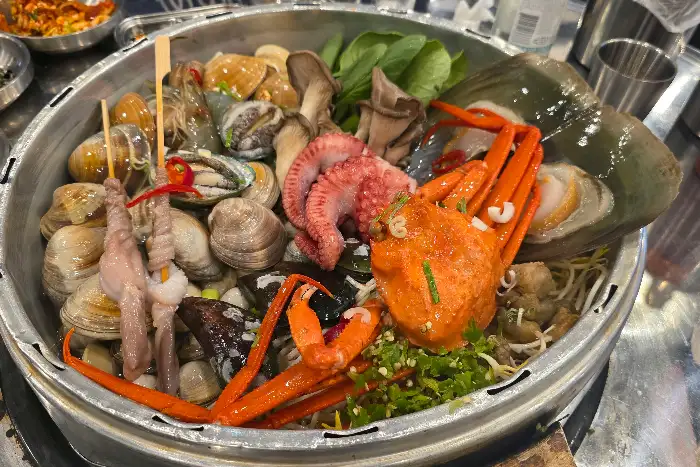 푸짐한 조개찜 클로즈업