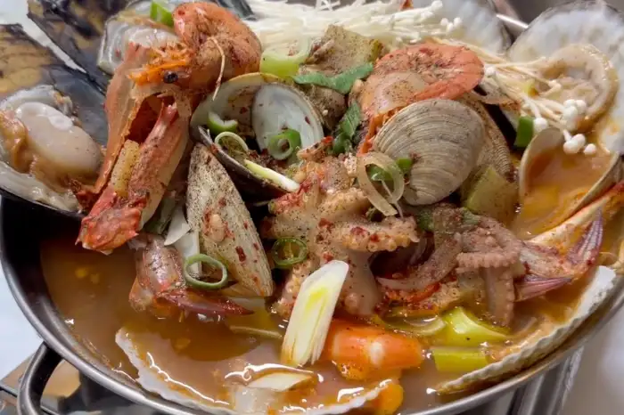 다양한 해산물 스끼다시