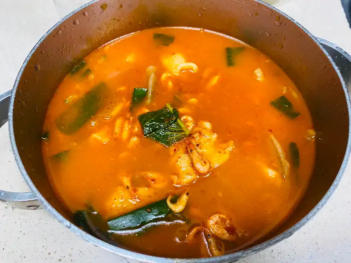 오징어찌개 모습