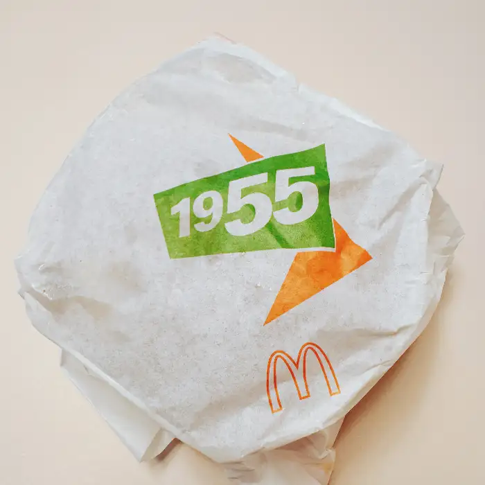 1955 버거 포장지