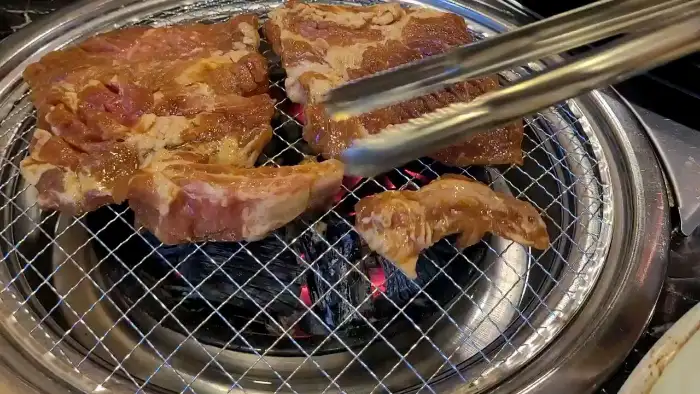 잘 구워진 소생갈비